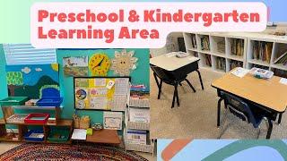 PreschoolKindergarten Learning Area and Desks