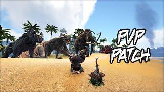 PVP after patch  Noglin vs Plant X  Wyverns Tested  ARK Survival Evolved