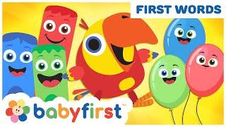 Toddler Learning Video Words w Color Crew & Larry  Learn Colors & ABC Alphabet  BabyFirst TV
