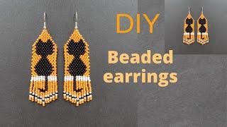 How to make beaded cat earrings tutorial beaded fringe earrings diy