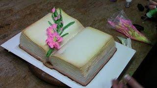 Gladiolas in Buttercream  Cake Decorating
