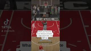 The BEST GREEN RELEASE Animation in NBA 2K23? 