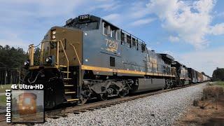 864k No Defects. Chasing Trains on the CSX Abbeville Subdivision GA 06062021