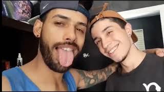 gay kissing tongue boyfriends brazilian