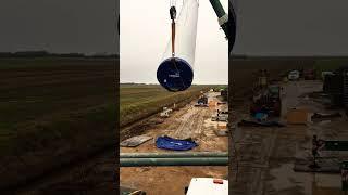 Wind Turbine Construction ️ #construction  #crane #liebherr #lifting #work #windturbine #rigging