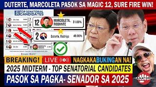 SURE FIRE WINNER INANUNSYO MARCOLETA DUTERTE PASOK SA MAGIC 12 SENATORIABLE 2025 MIDTERM ELECTION