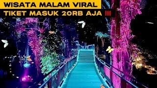 Hutan Menyala Dairyland Riverside 4K  Wisata Malam Viral di Puncak  Cimory Riverside