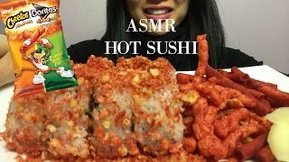 ASMR SUSHI HOT CHEETOS EATING SOUNDS  SAS-ASMR