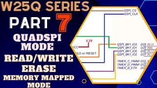 W25Q FLASH Memory  Part 7  QuadSPI Read Write Erase  Memory Mapped Mode