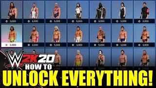 WWE 2K20 - How To Unlock Everything #WWE2K20 Tutorial