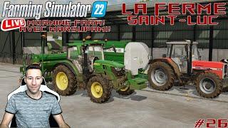 FS22#️ LA FERME SAINT-LUCUNE SERIE  REALIStE #26️LES TRAVAUX DE LABOURS SEMIS