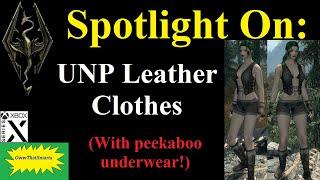 Skyrim mods - Spotlight On UNP Leather Clothes