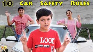 10 CAR SAFETY RULES  Bike Safety  Safety rules on road  Aayu ki Gadi  Aayu and Pihu Show