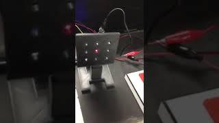 Laser power beaming sensor communication demo