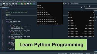 How to Write Pattern Programs in Python with While Loop Tutorial Printing Triangle Pattern-Tutorial