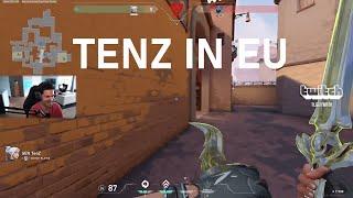 TenZ smurfing in EU ranked