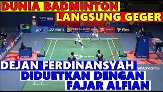 DUNIA BADMINTON LANGSUNG GEGER  Dejan Ferdinansyah Diduetkan Dengan Fajar Alfian atau Tidak PBSI?