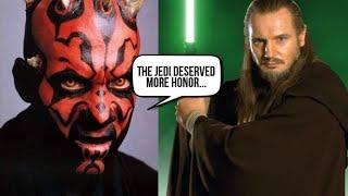 Why Maul Was ASHAMED of the Way He Killed Qui-Gon Jinn