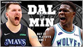 Dallas Mavericks vs Minnesota Timberwolves Full Game 1 Highlights  May 22  2024 NBA Playoffs