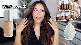 NEW R.E.M. BEAUTY SWEETENER FOUNDATION REVIEW & 8 HR WEAR TEST  new favorite? omg