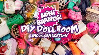 Organization Hacks For Mini Brands  How To Make a Doll Room For Small Spaces