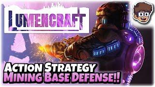 MINING BASE DEFENSE ACTION STRATEGY GAME  Lets Try Lumencraft