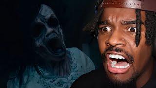 HOLD YOUR BREATHE FOR 1 MINUTE TO ESCAPE   REACTING TO SCARY SHORT FILMS