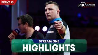 NINE-DARTERS AND DRAMA Stream One Highlights - 2024 Players Championship 23