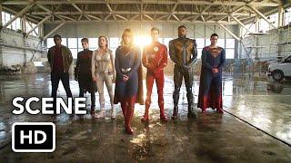 DCTV Crisis on Infinite Earths Crossover Justice League Scene HD Hall of Justice