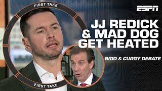 JJ Redick & Mad Dogs HEATED DEBATE about Larry Bird & Steph Curry   First Take