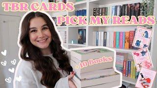 TBR CARDS PICK MY JULY READS   