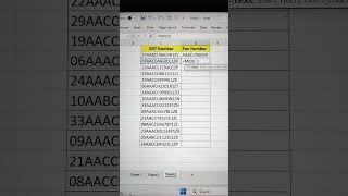 Extract PAN Numbers From GST Numbers In Excel   MID Function In Excel  #shorts #excel #bytetech