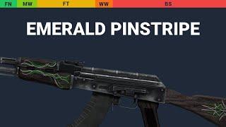 AK-47 Emerald Pinstripe - Skin Float And Wear Preview