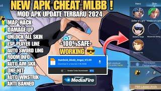 CHEAT Ml TERBARU 2024  MOD UNLOCK ALL SKIN MOBILE LEGENDS  ANTI BANNED NO PASSWORD