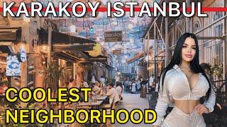 TurkiyeIstanbul Beyoglu Karakoy Coolest Neighborhood Walking Tour Travel guide 4K