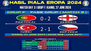 Hasil Piala Eropa 2024 Tadi Malam  PORTUGAL vs GEORGIA di Euro Cup 2024  Match Day 3 Grup F