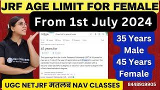 JRF Age Limit for Female 2024  Google vs Navdeep Kaur