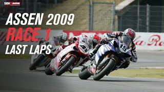 Thrilling action from Assen 2009 Race 1  LAST LAPS
