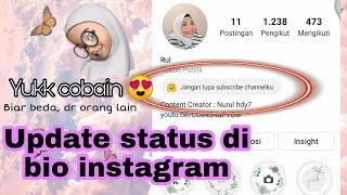 CARA UPDATE STATUS DI BIO INSTAGRAM - BIKIN ORANG GEMES RUGI NGGAK COBAIN  Nurul Hidayah