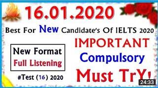 Cambridge IELTS LISTENING PRACTICE TEST 2020 WITH ANSWERS  16.01.2020