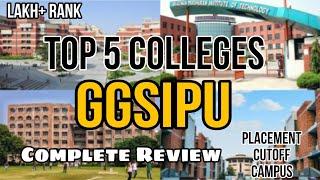 Top 5 Colleges Under GGSIPU  GGSIPU Counselling 2023  Low rank jee mains colleges  VMVerma