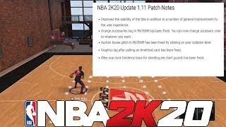 NBA 2K20 PATCH 11 NOTES 