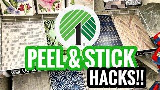 YOU WON’T BELIEVE WHAT I MADE USING DOLLAR TREE PEEL AND STICK WALLPAPER