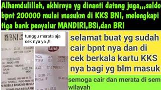 Alhamdulillah saldo bpnt tahap ketiga bank BNI Minggu pagi 07 April 2024 sudah ada yg terisi saldo