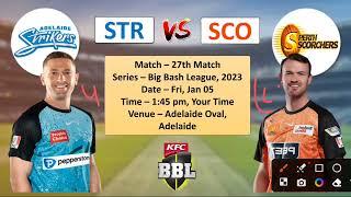 STR vs SCO Dream11 Team  STR vs SCO BBL Match Prediction  STR vs SCO Dream11 Today Match BBL 2023