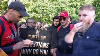 Cocky Guy Challenged Hamzas Question Got Ro*asted Hamza And Christian Speakers Corner Sam Dawah