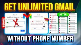 How to Create Multiple Email Addresses Without Number  Get Unlimited Gmail Accounts 2024-2025