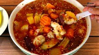 Achar Sirka آچار سرکه صد فیصد مانند آچار بازاری Afghani Achar Recipe