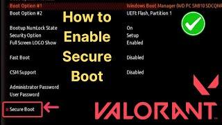 How to Enable Secure Boot on GIGABYTE Motherboard For Valorant