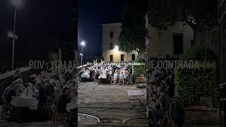 A dinner with the community #dinner #contrada #nicchio #siena #cena #community#italianculture#italia